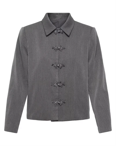 Fransa - FRKamara Blazer 1 - Charcoal Gray Melange